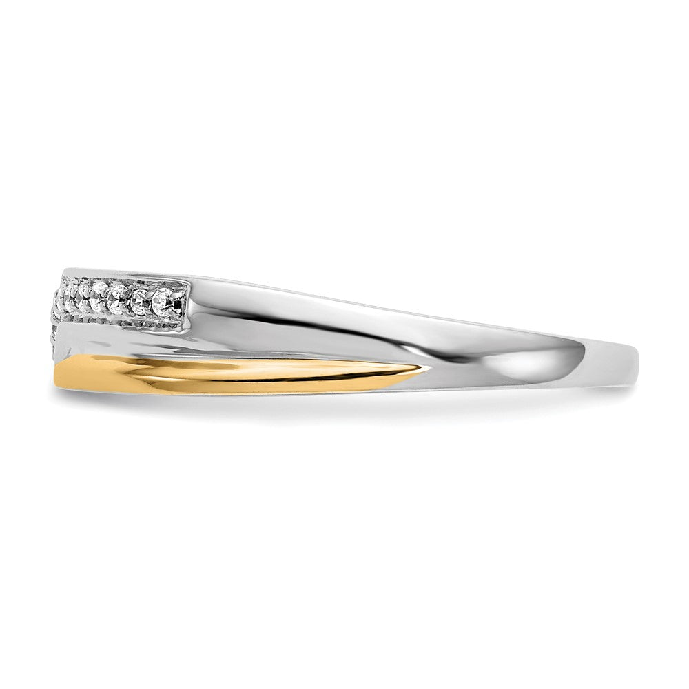14K White Gold w/ yellow gold accents Real Diamond Men's Band (Custom order with 2mm Band)