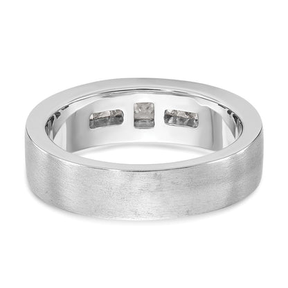 14k White Gold Real Diamond men's Band