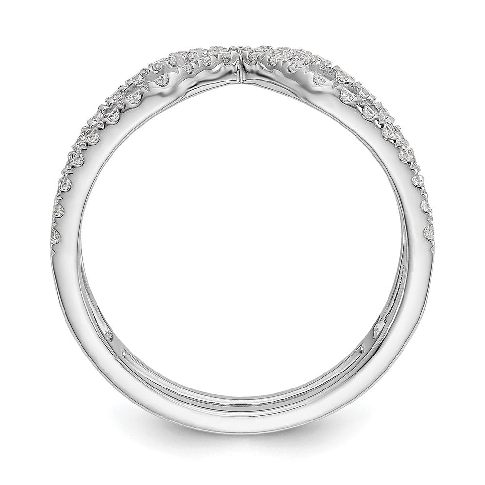 14K White Gold True Origin 1/2 Carat Lab Grown Diamond Vs D E F Geometric Fashion Band