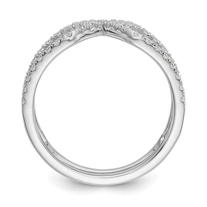 14K White Gold True Origin 1/2 Carat Lab Grown Diamond Vs D E F Geometric Fashion Band