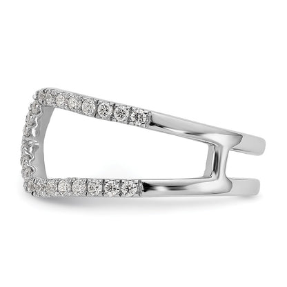 14K White Gold True Origin 1/2 Carat Lab Grown Diamond Vs D E F Geometric Fashion Band