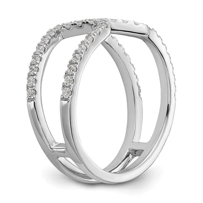 14K White Gold True Origin 1/2 Carat Lab Grown Diamond Vs D E F Geometric Fashion Band