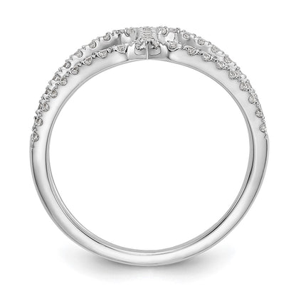 14K White Gold True Origin 1/2 Carat Lab Grown Diamond Vs D E F Geometric Fashion Band