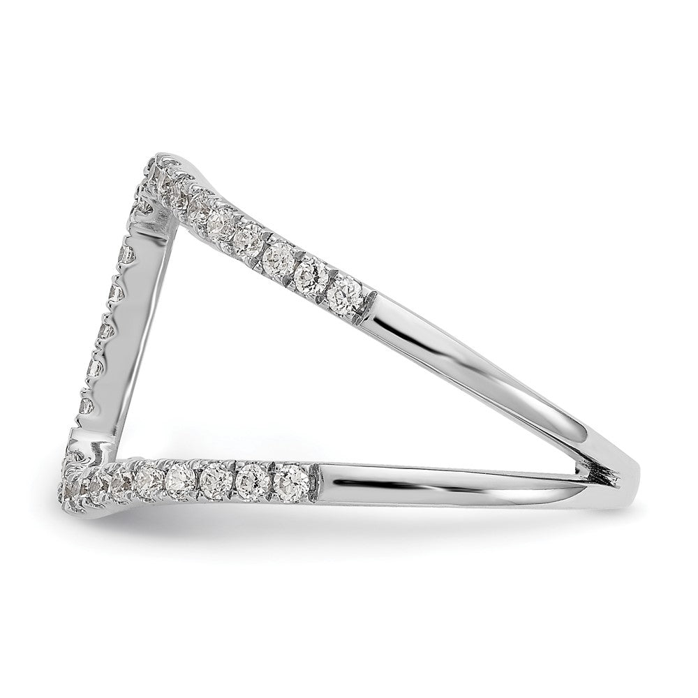 14K White Gold True Origin 1/2 Carat Lab Grown Diamond Vs D E F Geometric Fashion Band