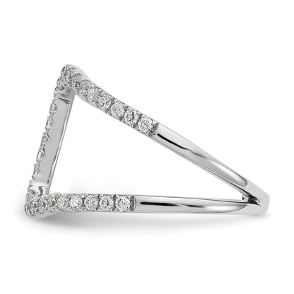 14K White Gold True Origin 1/2 Carat Lab Grown Diamond Vs D E F Geometric Fashion Band