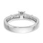 14K White Gold Lab Grown Diamond VS/SI+ G+ Trio Engagement Ring