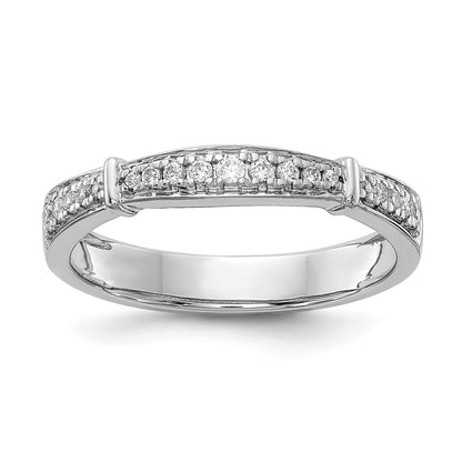 14K White Gold Lab Grown Diamond VS/SI+ G+ Trio Ladies Band Ring