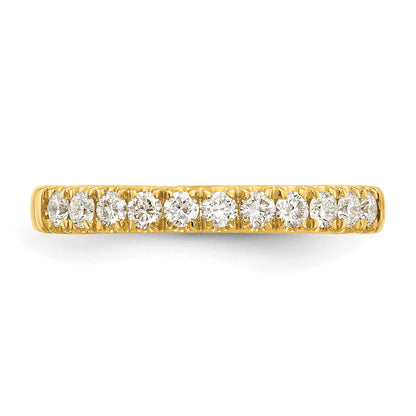 14K Yellow Gold 1/3 Carat Lab Grown Diamond Vs/Si+ G+ Complete Wedding Band