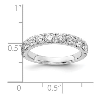 14k White Gold 1 1/2 Ct. Lab Grown Diamond VS/SI+ G+ Wedding Band Ring