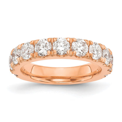 14k Rose Gold 2 Ct. Lab Grown Diamond VS/SI+ G+ Wedding Band Ring