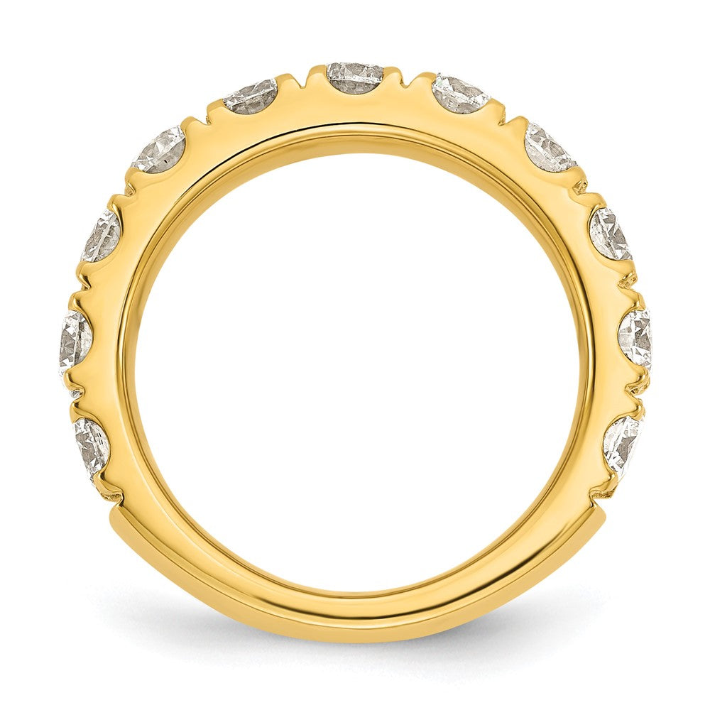 14k Yellow Gold 2 Ct. Lab Grown Diamond VS/SI+ G+ Wedding Band Ring