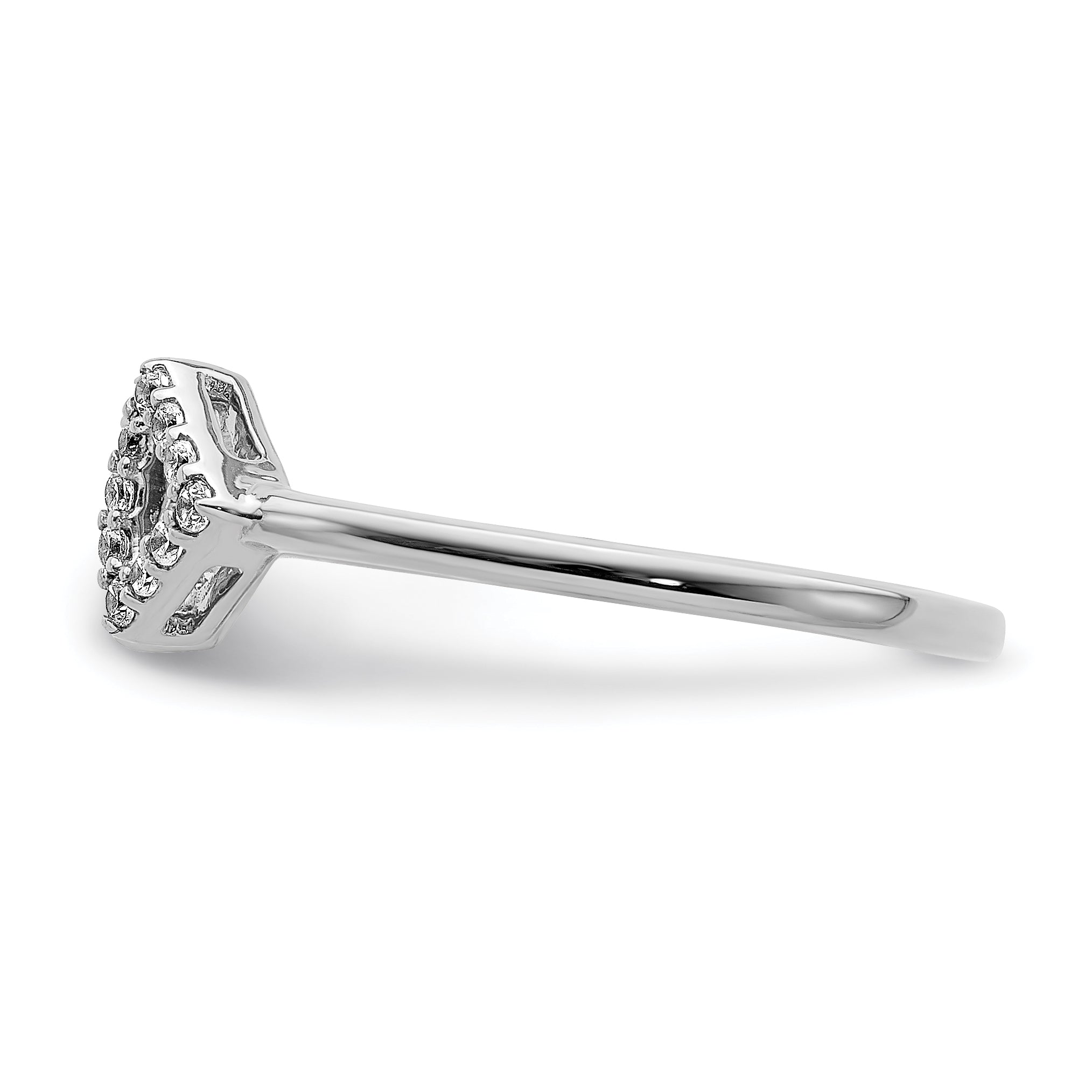14K White Gold Diamond Ring