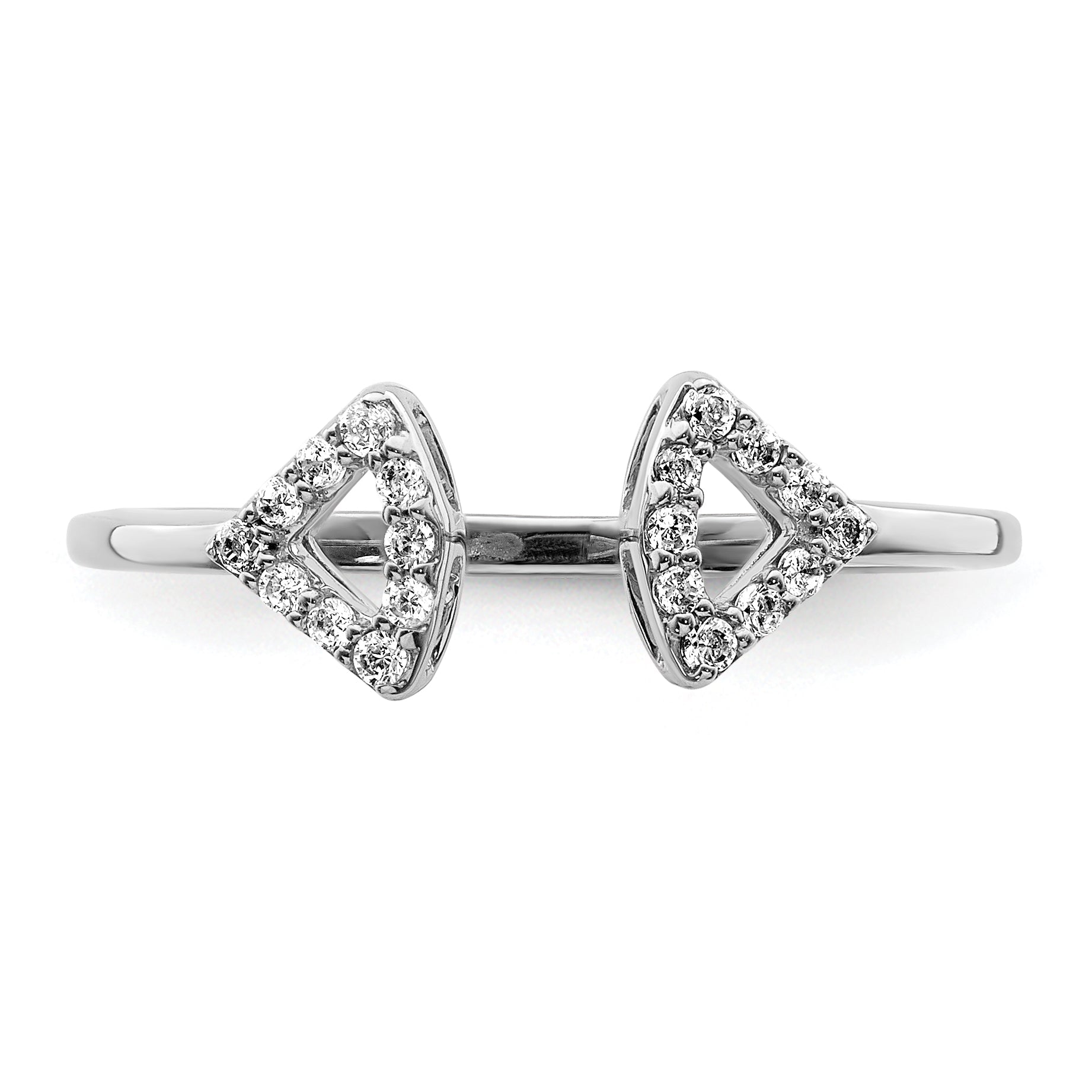 14K White Gold Diamond Ring