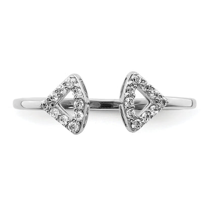 14K White Gold Diamond Ring