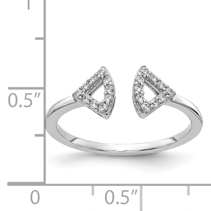 14K White Gold Diamond Ring