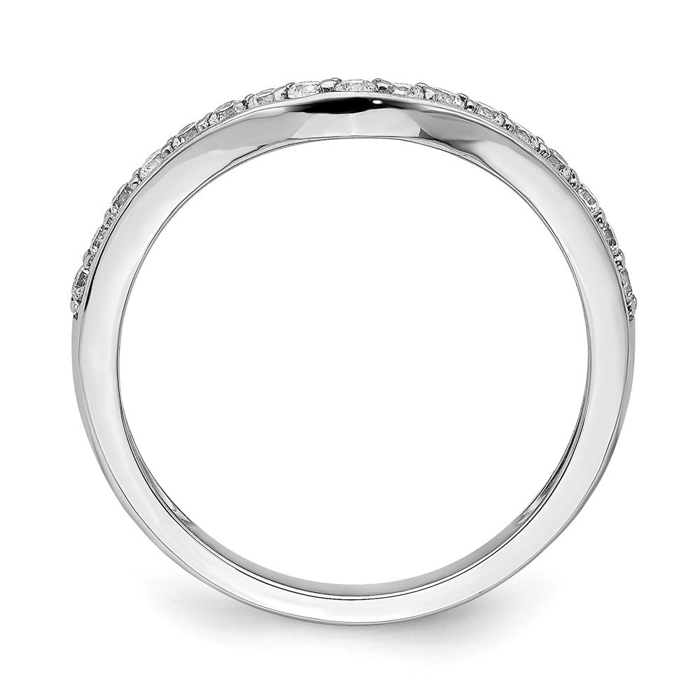 14k White Gold 1/3 Ct. Lab Grown Diamond VS/SI+ G+ Band Ring