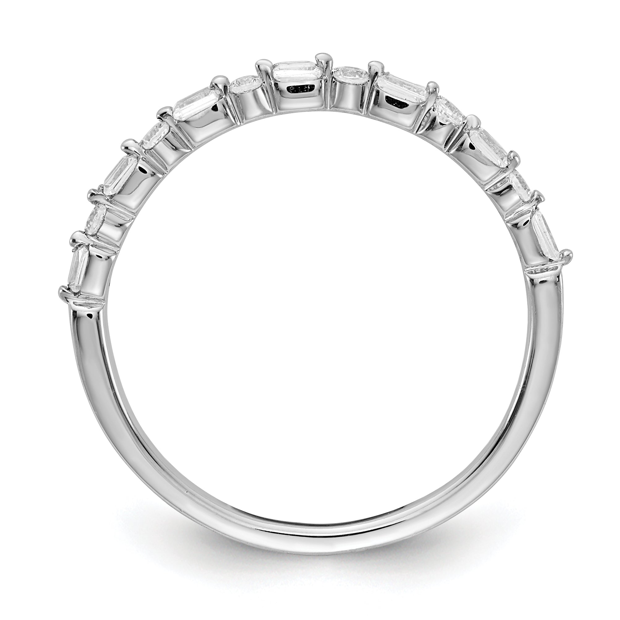 10K White Gold 10K Fancy Diamond Band