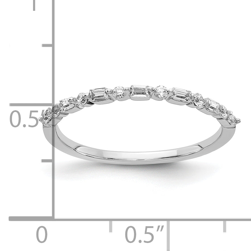 10K White Gold 10K Fancy Diamond Band