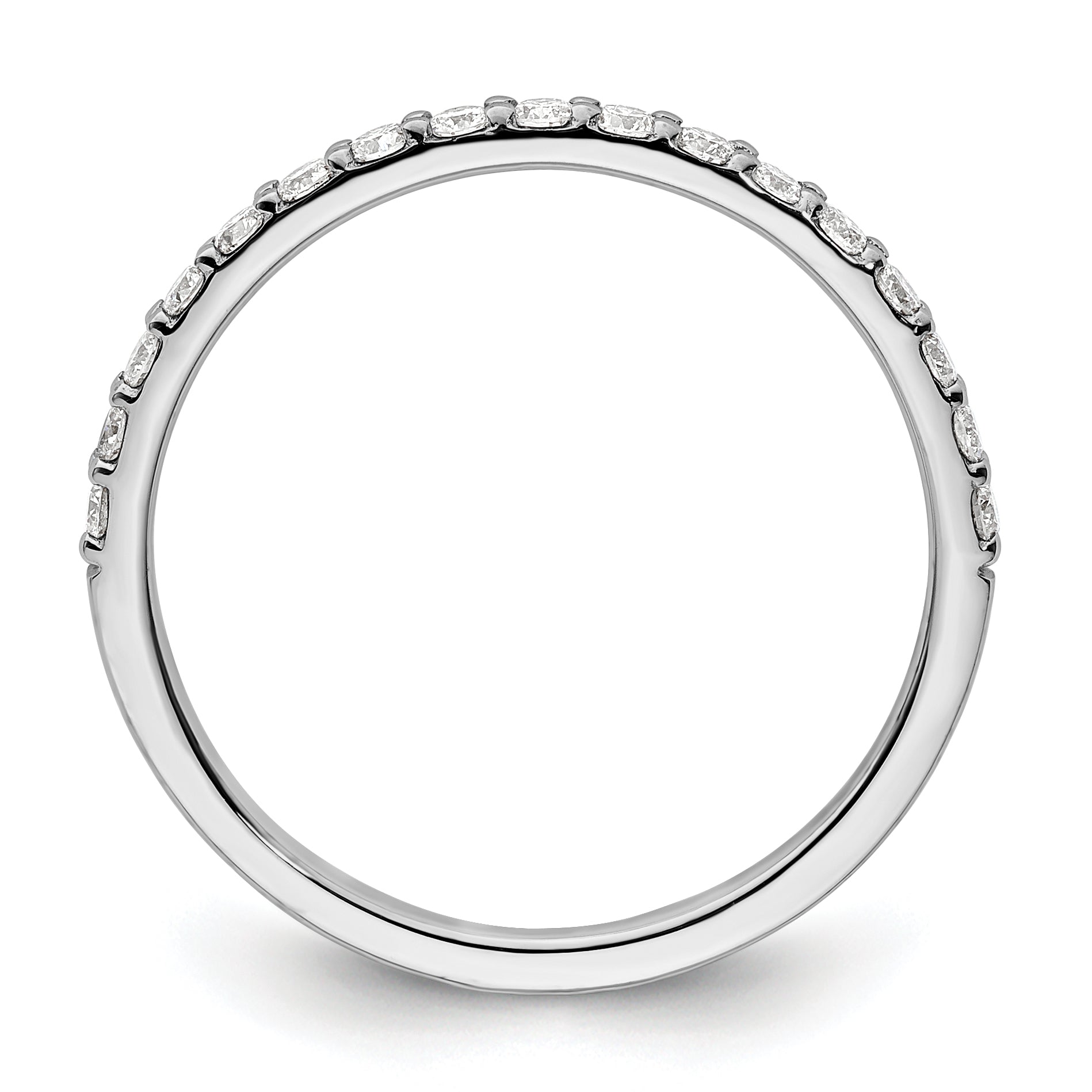 10K White Gold 10K Diamond Band