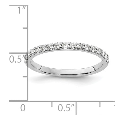 14k White Gold 1/3 Ct. Lab Grown Diamond VS/SI+ G+ Band Ring