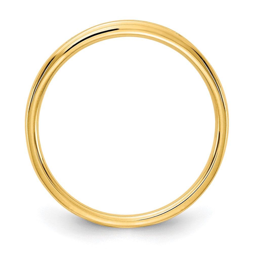 14k Yellow Gold 1/10 Ct. Lab Grown Diamond VS/SI+ G+ Channel Set Band Ring