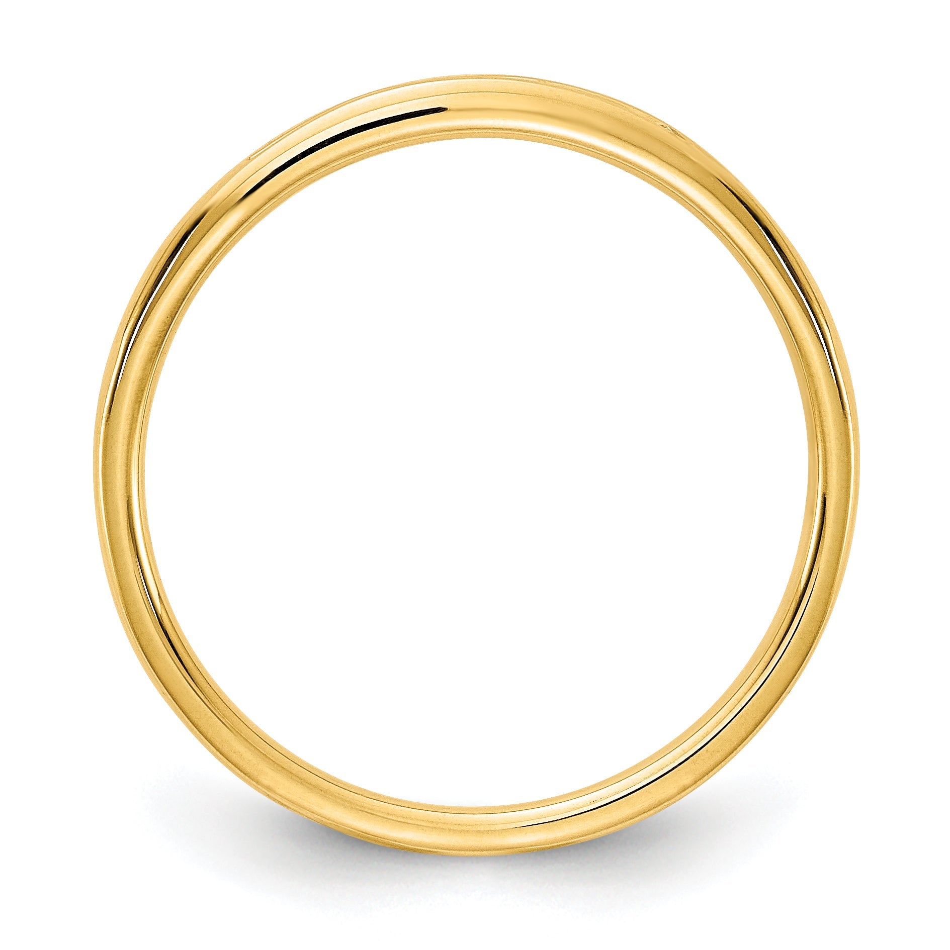 14K Yellow Gold 1/10 Carat Lab Grown Diamond Vs+ F+ Complete Channel Set Band