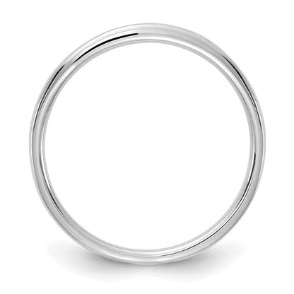 14k White Gold 1/10 Ct. Lab Grown Diamond VS/SI+ G+ Channel Set Band Ring