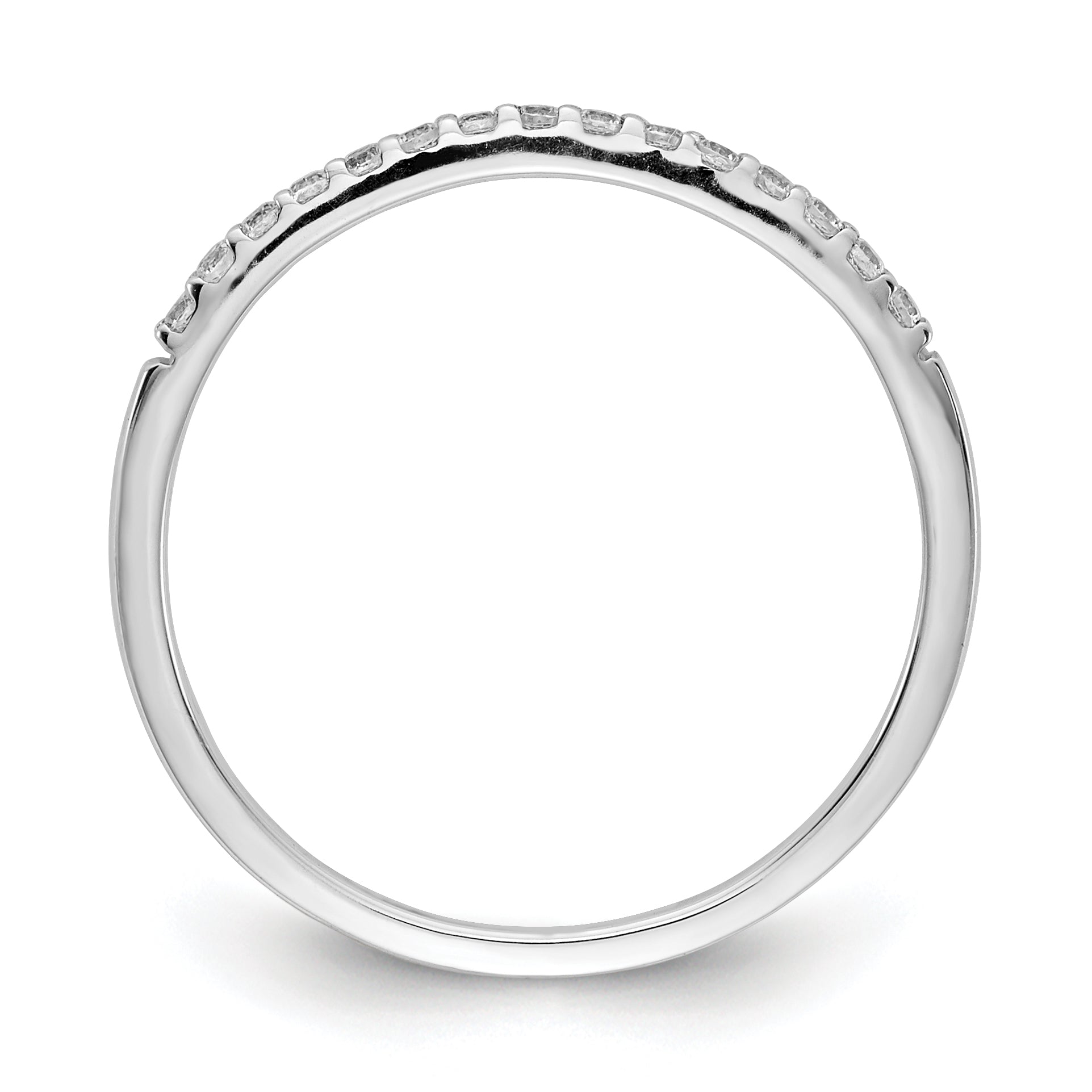 10K White Gold 10K Diamond Band