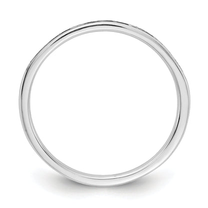 10K White Gold 10K Diamond Channel Band