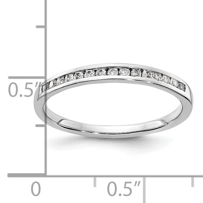 10K White Gold 10K Diamond Channel Band