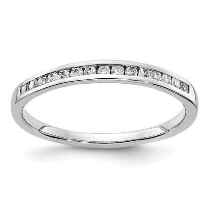 10K White Gold 10K Diamond Channel Band