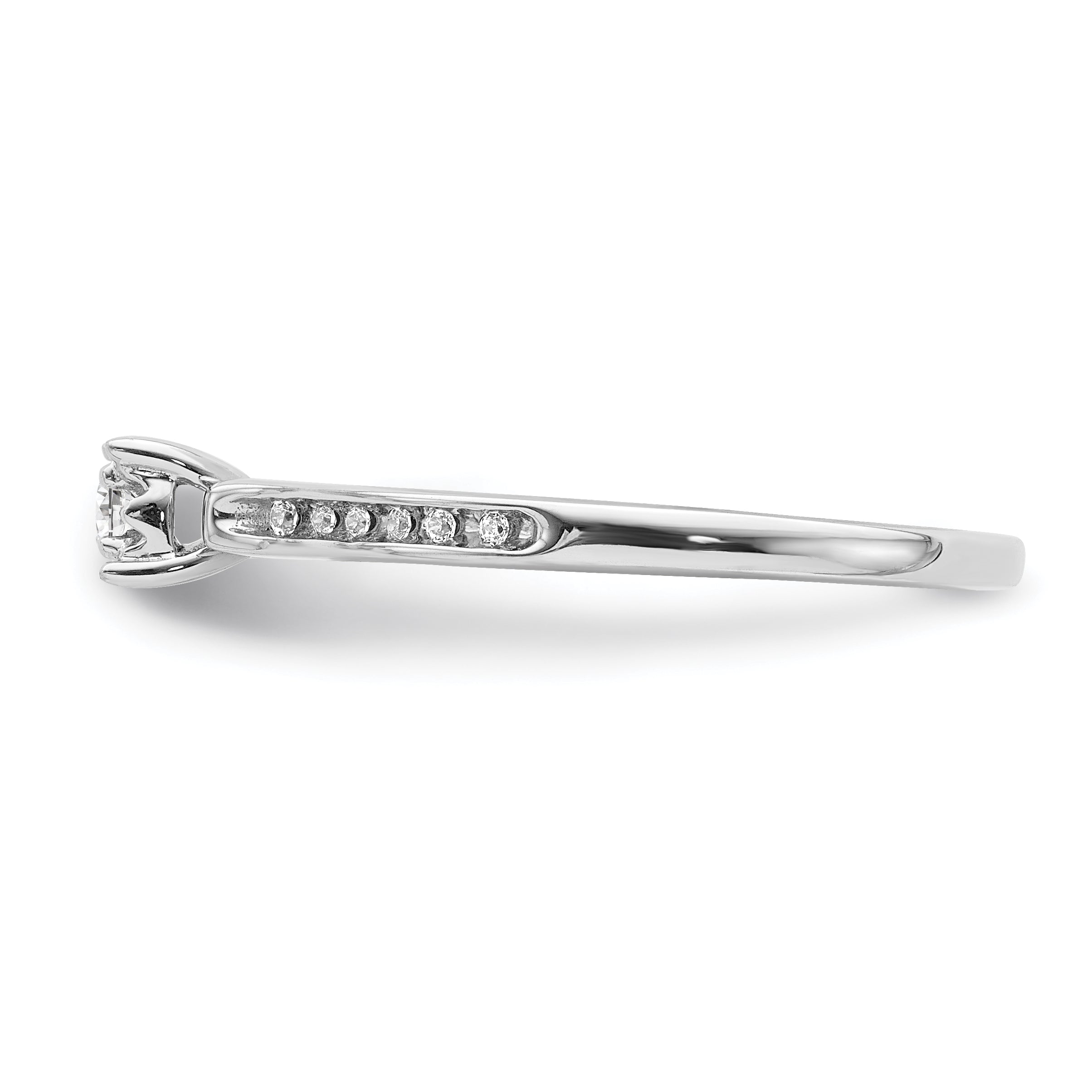 14K White Gold Diamond Ring