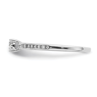 14K White Gold Diamond Ring