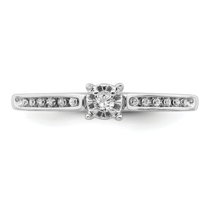 14K White Gold Diamond Ring