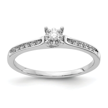 14K White Gold Diamond Ring