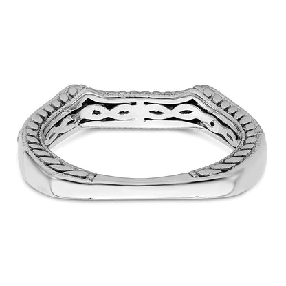 0.62ct. CZ Solid Real 14k White Gold Wedding Wedding Band Ring