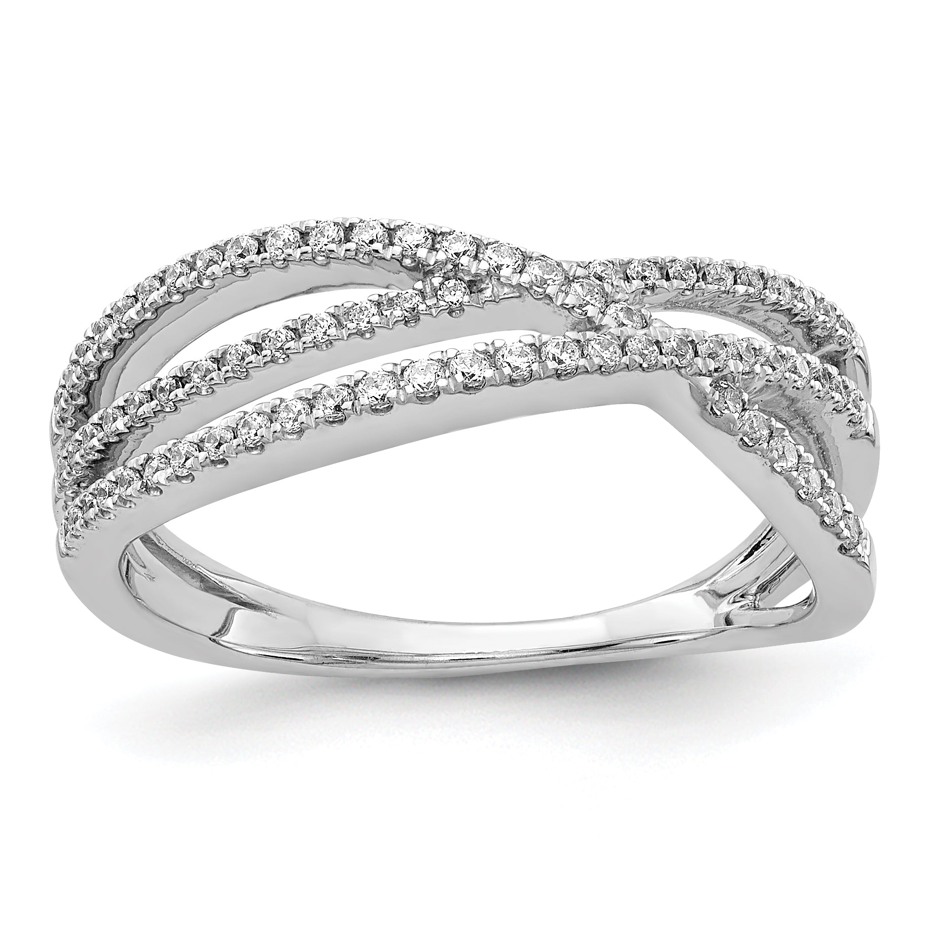 14K White Gold Diamond Ring