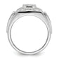 14k White Gold 1/2 Ct. Lab Grown Diamond VS/SI+ G+ Men's Ring