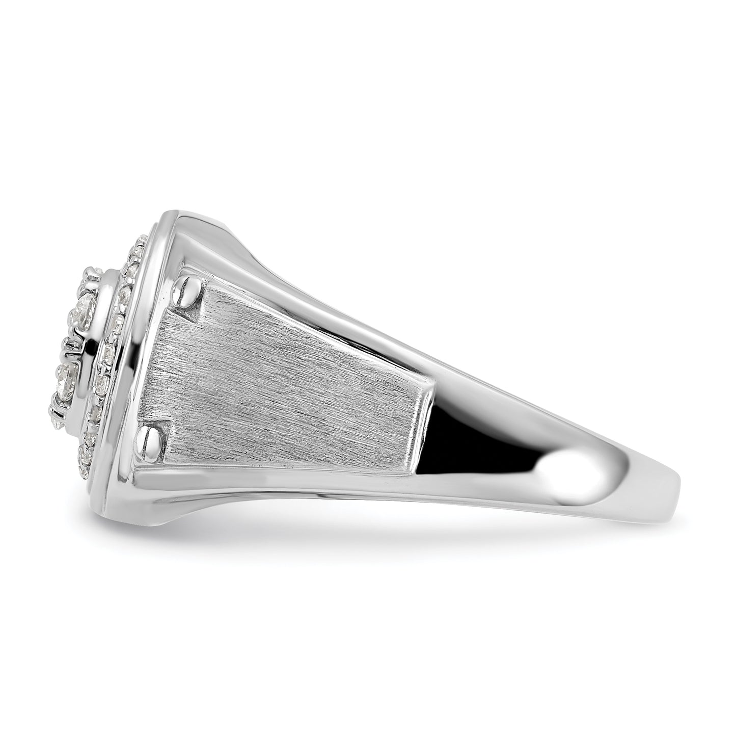 14k White Gold 1/2 Ct. Lab Grown Diamond VS/SI+ G+ Men's Ring