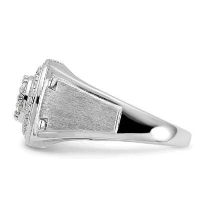 14k White Gold 1/2 Ct. Lab Grown Diamond VS/SI+ G+ Complete Men's Ring