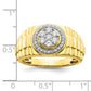 10k Yellow Gold 1/2 Ct. Lab Grown Diamond VS/SI+ G+ Men's Ring