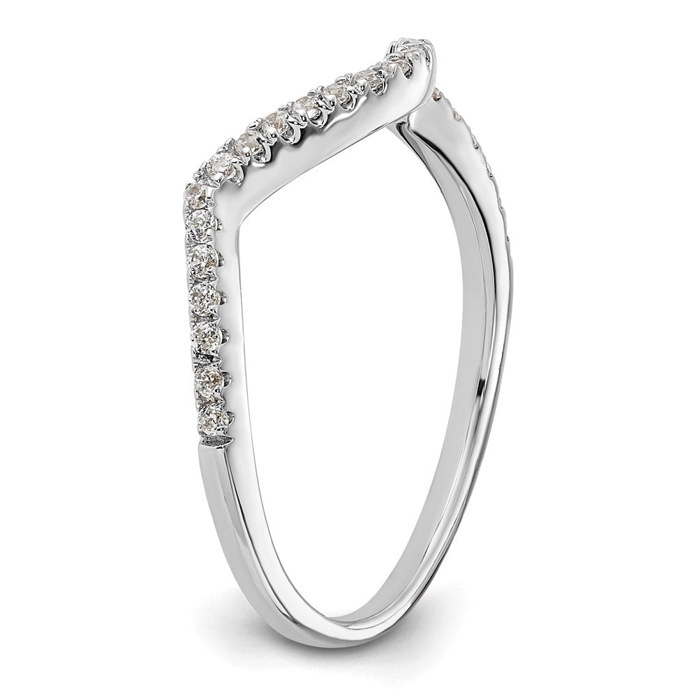 10K White Gold Lab Grown Diamond VS/SI+ G+ Wedding Band Ring