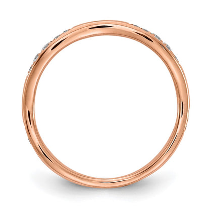 14K Rose Gold Diamond Wedding Band (Size 7 Only)