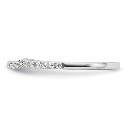 14K White Gold Lab Grown Diamond VS/SI+ G+ Band Ring