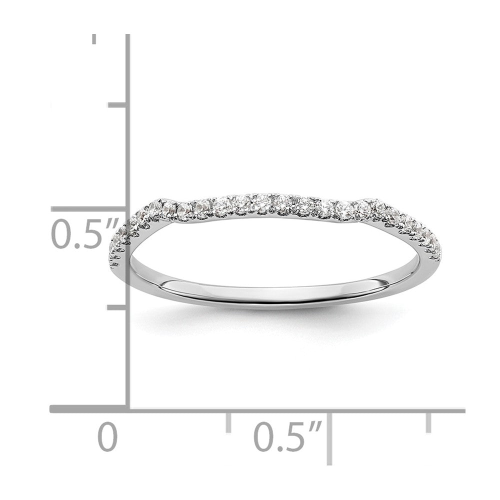 14K White Gold Lab Grown Diamond VS/SI+ G+ Band Ring