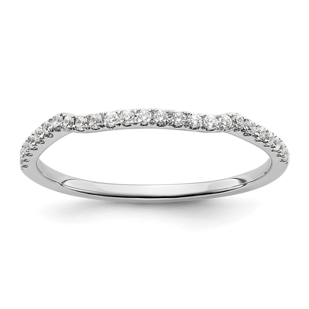 14K White Gold Lab Grown Diamond VS/SI+ G+ Band Ring