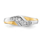 14k Two-tone Two Tone 1/4 Ct. Lab Grown Diamond VS/SI+ G+ Men's Ring