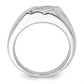 14k White Gold 1/6 Ct. Lab Grown Diamond VS/SI+ G+ Six Stone Men's Ring