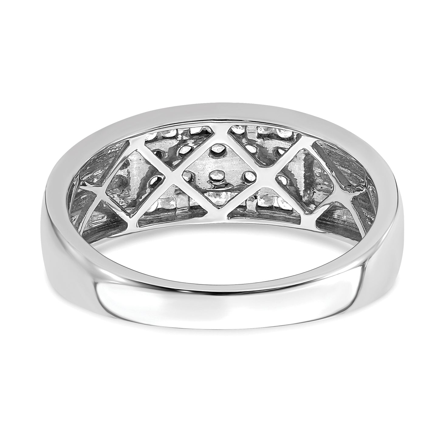 10k White Gold 1/2 Ct. Lab Grown Diamond VS/SI+ G+ Men's Ring