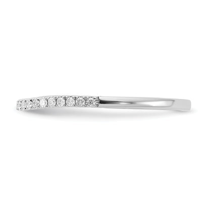 14k White Gold 1/6 Ct. Lab Grown Diamond VS/SI+ G+ Wedding Band Ring